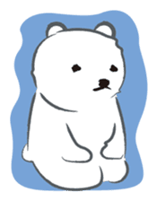 Cute White bear sticker #376692