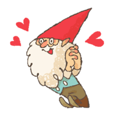 the gnome in the woods sticker #376987