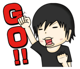 Stamp waiting and drinking sticker #377070