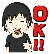 Stamp waiting and drinking sticker #377087