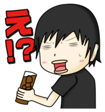 Stamp waiting and drinking sticker #377098