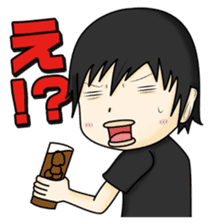 Stamp waiting and drinking sticker #377098