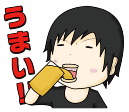 Stamp waiting and drinking sticker #377102