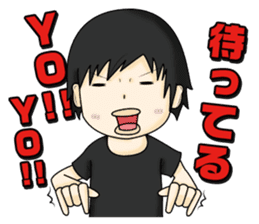 Stamp waiting and drinking sticker #377104