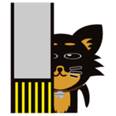 CHIHUAHUA in BLACK sticker #377958