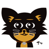 CHIHUAHUA in BLACK sticker #377971