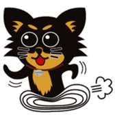 CHIHUAHUA in BLACK sticker #377978
