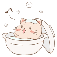 cat & hamster friends sticker #378897