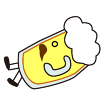 Mustache Beer Guy sticker #380169