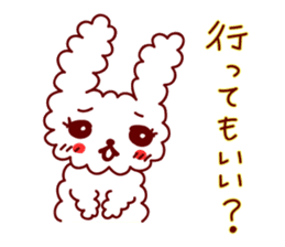 Rabbit shy sticker #380657