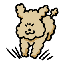 Yes, I am Toy Poodle sticker #381681