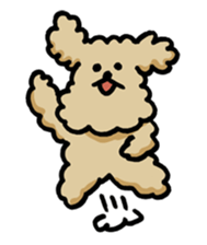Yes, I am Toy Poodle sticker #381685