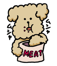 Yes, I am Toy Poodle sticker #381694