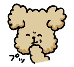 Yes, I am Toy Poodle sticker #381700