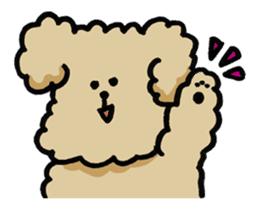 Yes, I am Toy Poodle sticker #381701