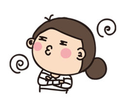 a lovely girl sticker #382397