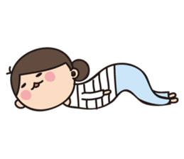 a lovely girl sticker #382404