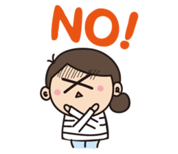 a lovely girl sticker #382409