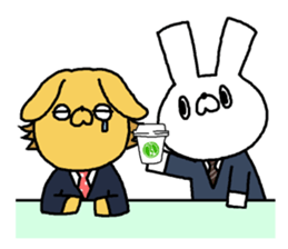 BusinessmanRabbit USAO sticker #382430