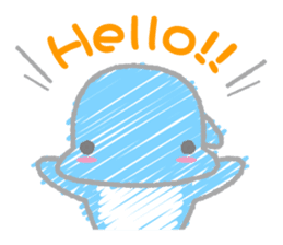 Scribble Dolphin Dol sticker #382546