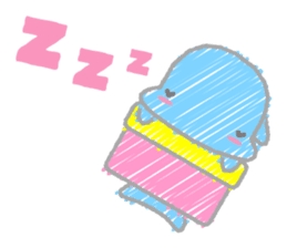 Scribble Dolphin Dol sticker #382548