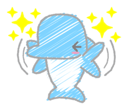 Scribble Dolphin Dol sticker #382557