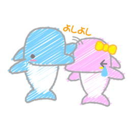 Scribble Dolphin Dol sticker #382574