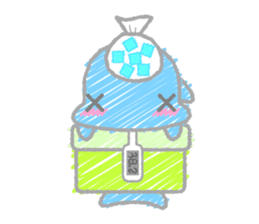 Scribble Dolphin Dol sticker #382576