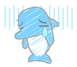 Scribble Dolphin Dol sticker #382584