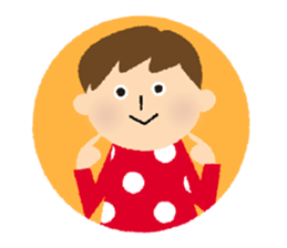 Stripe Girl & Dot Boy sticker #382746