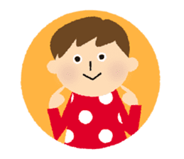 Stripe Girl & Dot Boy sticker #382746