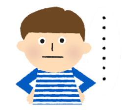 Stripe Girl & Dot Boy sticker #382749