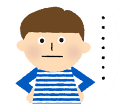 Stripe Girl & Dot Boy sticker #382749
