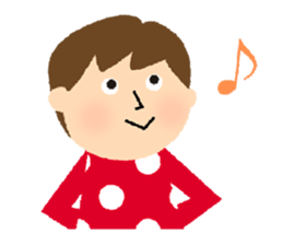 Stripe Girl & Dot Boy sticker #382750