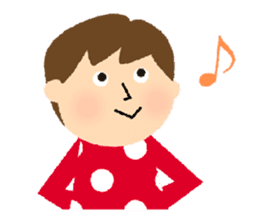 Stripe Girl & Dot Boy sticker #382750