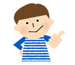 Stripe Girl & Dot Boy sticker #382751