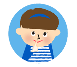 Stripe Girl & Dot Boy sticker #382753