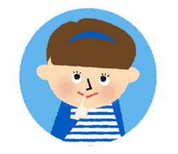 Stripe Girl & Dot Boy sticker #382753