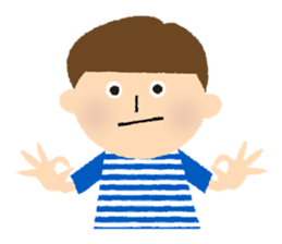 Stripe Girl & Dot Boy sticker #382755