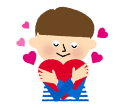 Stripe Girl & Dot Boy sticker #382757