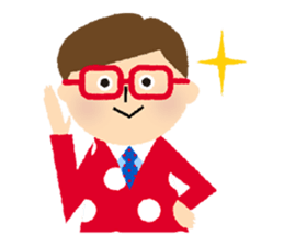 Stripe Girl & Dot Boy sticker #382758