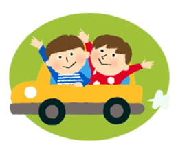 Stripe Girl & Dot Boy sticker #382759