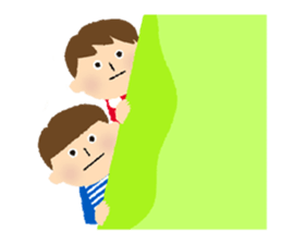 Stripe Girl & Dot Boy sticker #382762