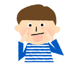 Stripe Girl & Dot Boy sticker #382763