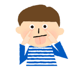 Stripe Girl & Dot Boy sticker #382763