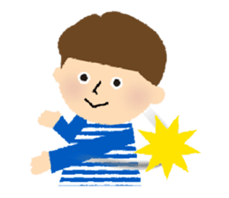 Stripe Girl & Dot Boy sticker #382771