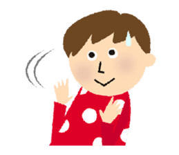 Stripe Girl & Dot Boy sticker #382773