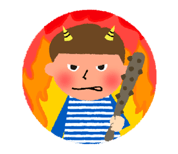 Stripe Girl & Dot Boy sticker #382782