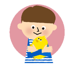 Stripe Girl & Dot Boy sticker #382784