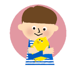 Stripe Girl & Dot Boy sticker #382784